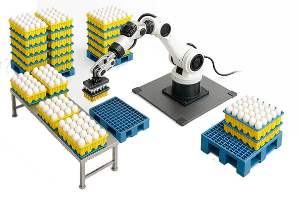 Роботы штабелеры палетайзеры для яиц — ZENYER